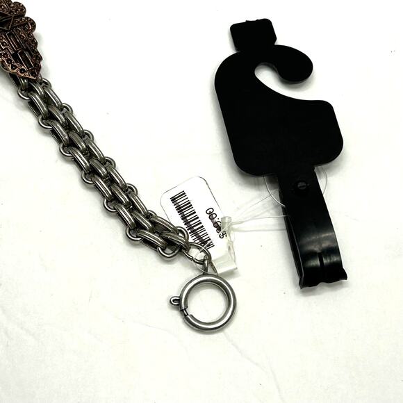 Silver and Bronze Toned Chain Belt NOSWT - Picture 5 of 5